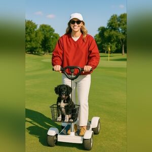 Unisex Wedge Golf & Beyond Wind Jacket — Large Pullover Windbreaker V-Neck